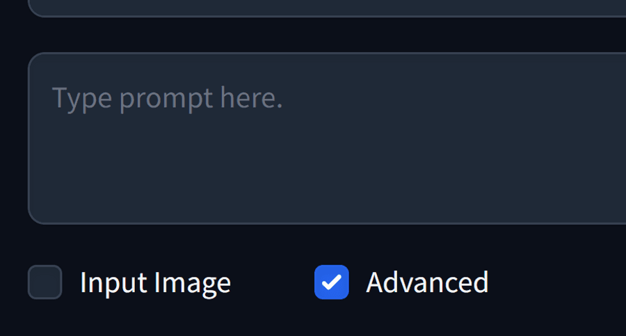 Fooocus Advanced Checkbox